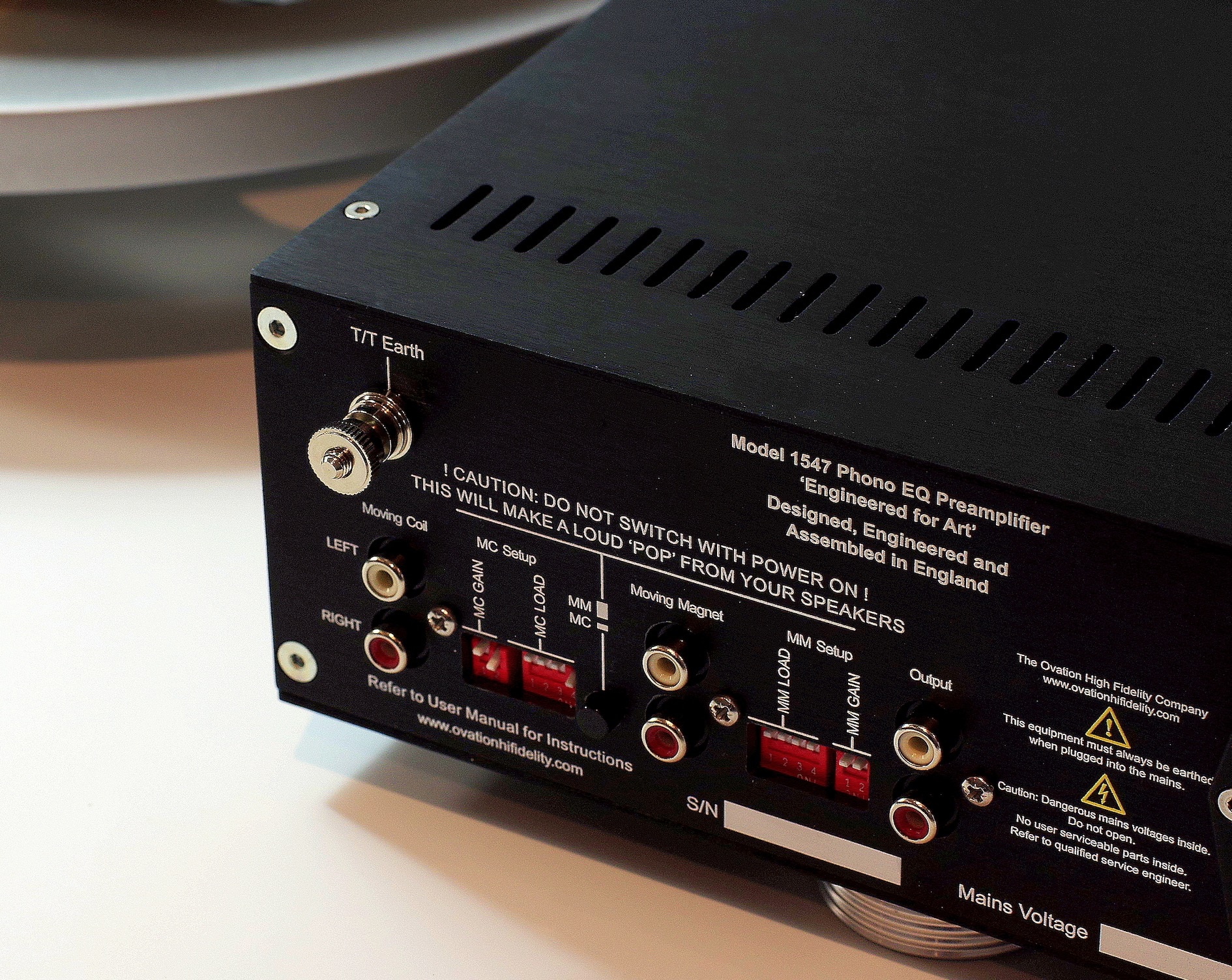 1547 Phono Amp From Ovation High Fidelity