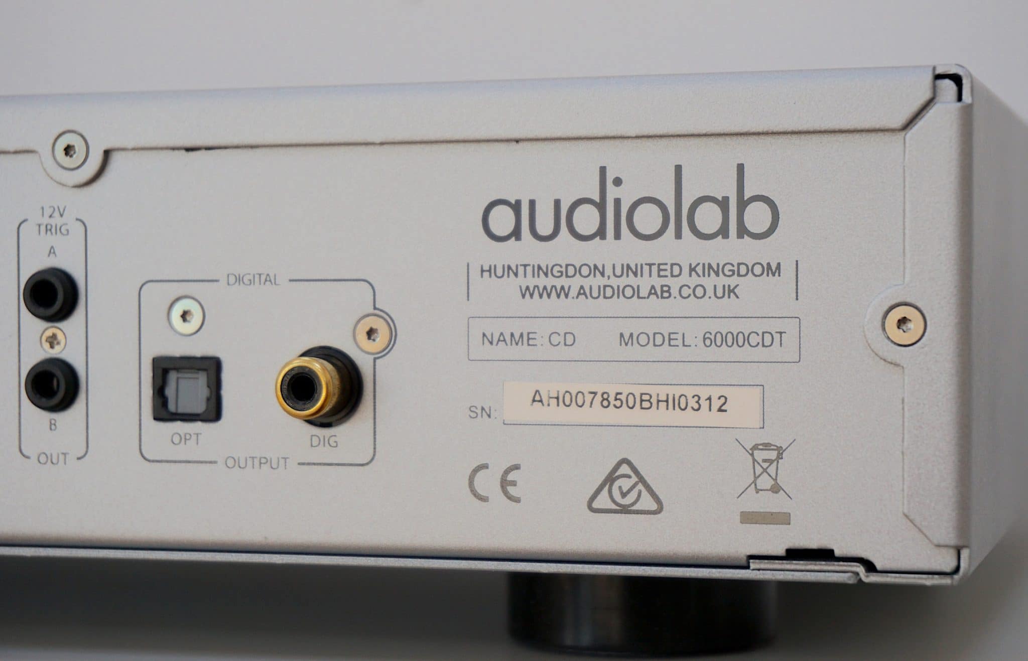 6000CDT CD Transport From Audiolab