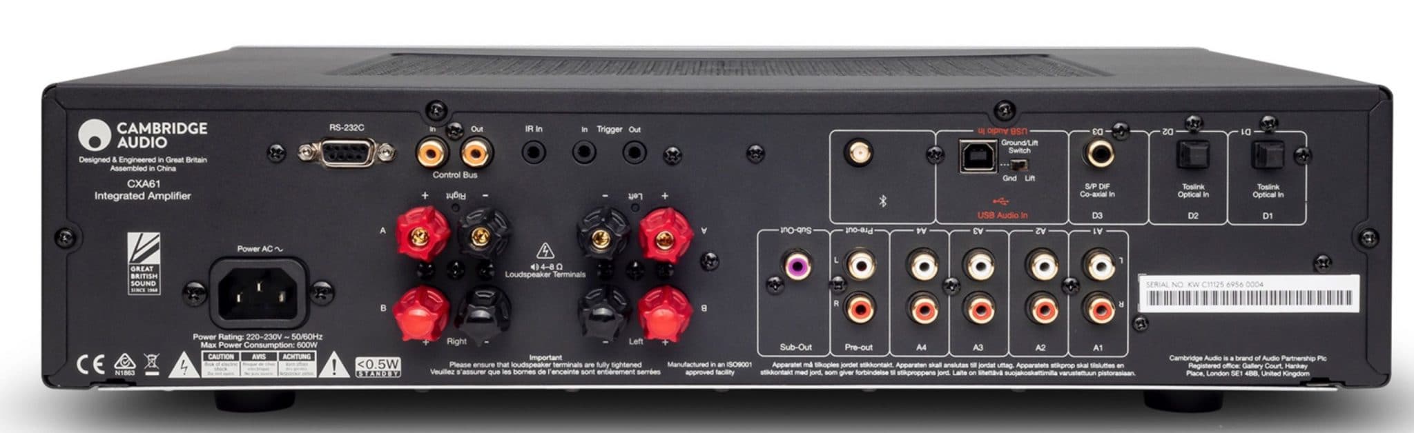 Cambridge Audio CXA61 - Integrated Stereo Amplifier