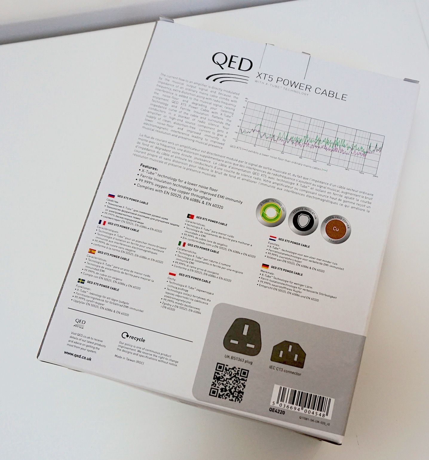 XT5 Mains Cable From QED