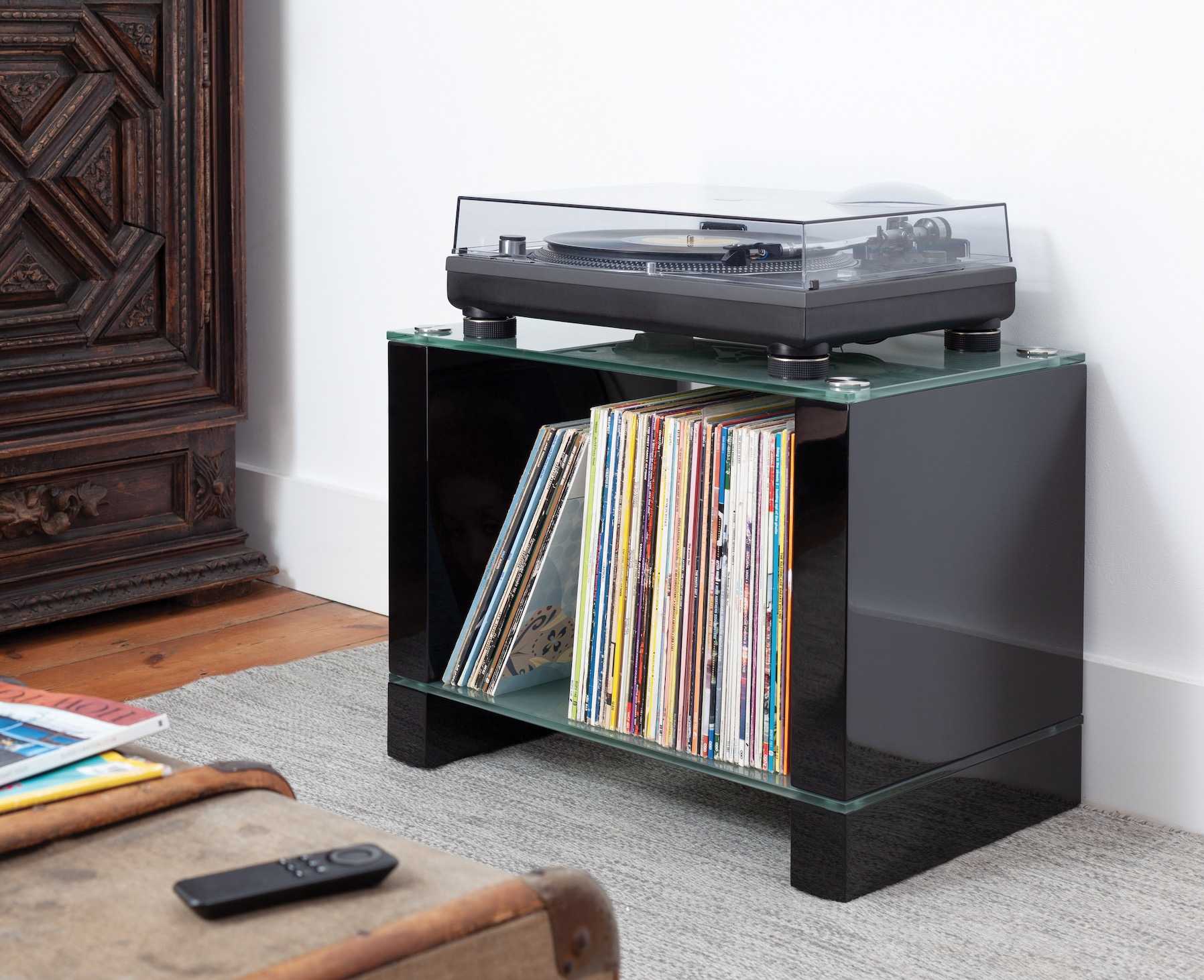  Blok Stax Deluxe 300 tres estante roble HIFI Audio Soporte y  unidad de Rack de muebles de TV AV : Hogar y Cocina