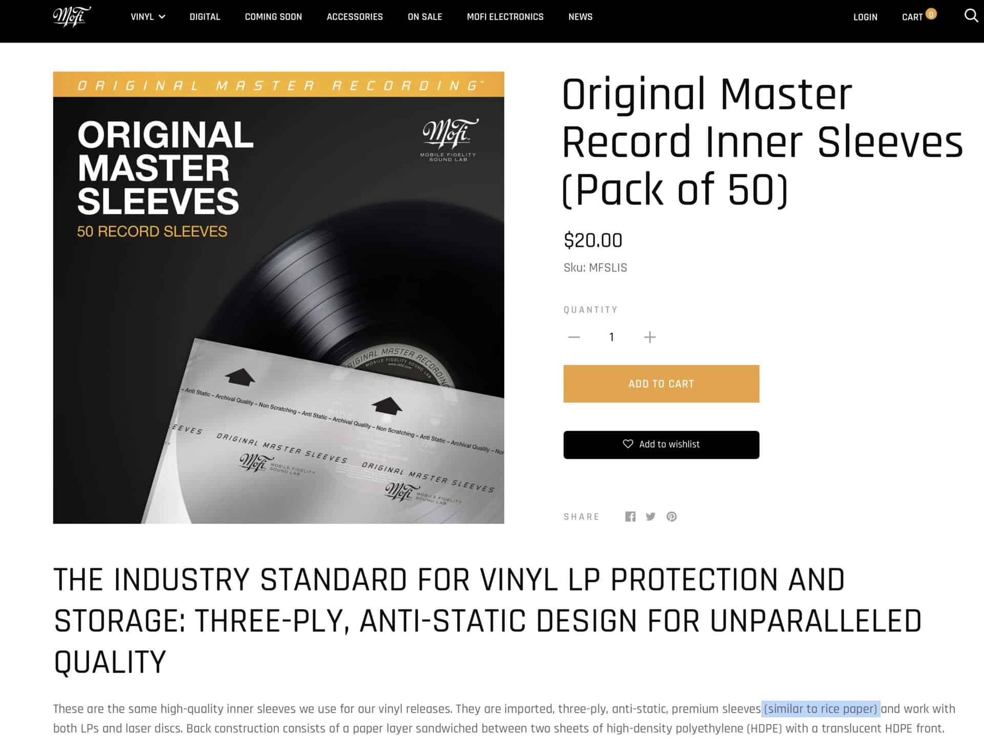 Best Selling Archival Quality Vinyl Inner Disc Sleeves - China CD Box and  Disc Sleeves price