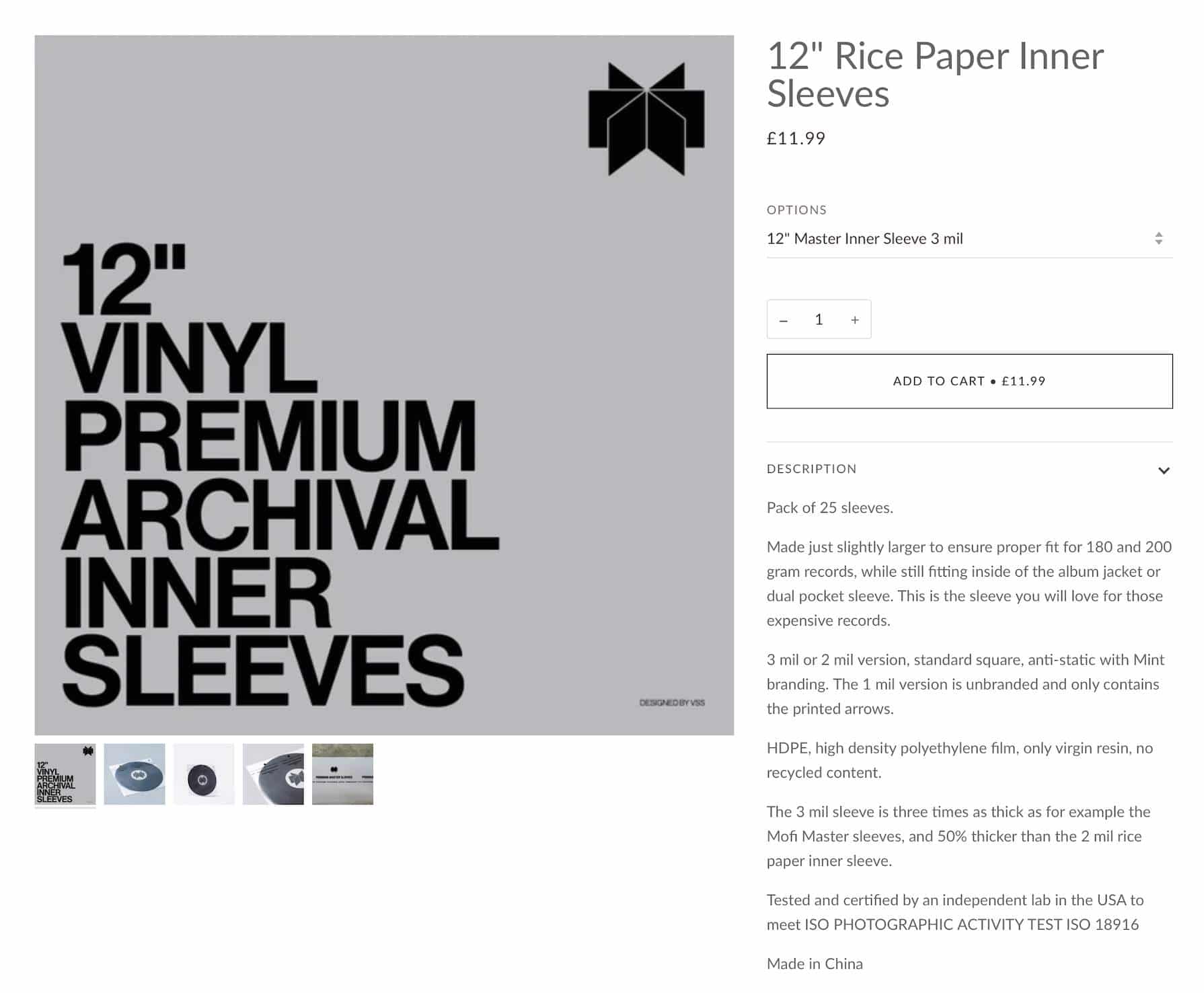 Vinyl Storage Solutions Rice Paper Sleeves - Better than MoFi