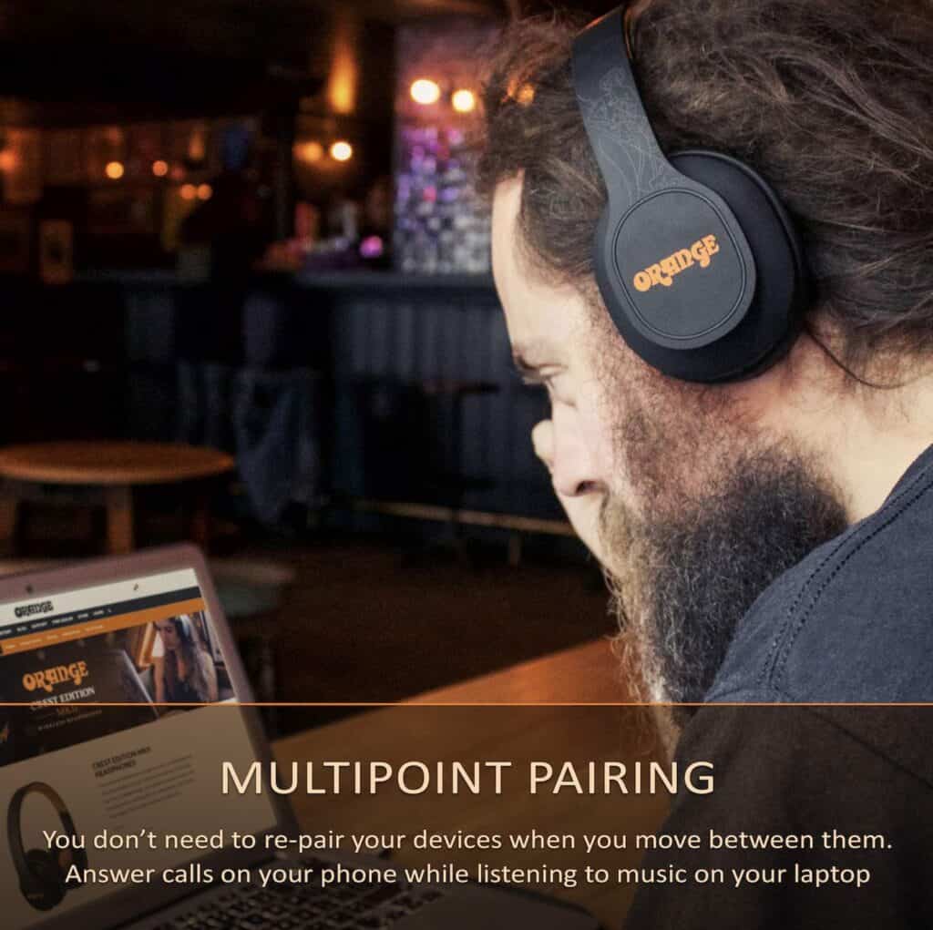 Orange Crest Edition MK.II Wireless Headphones