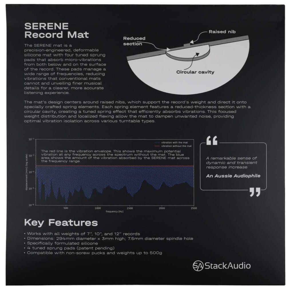 SERENE PLATTER MAT FROM STACK AUDIO