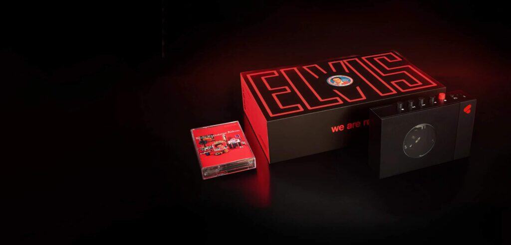 ELVIS CASSETTE PLAYER & XMAS ALBUM