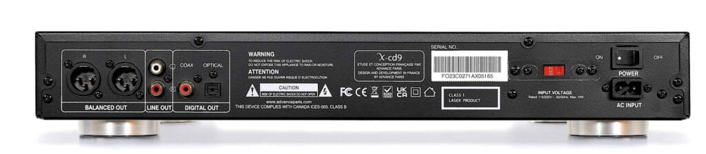 X-CD9 CD PLAYER FROM ADVANCE PARIS